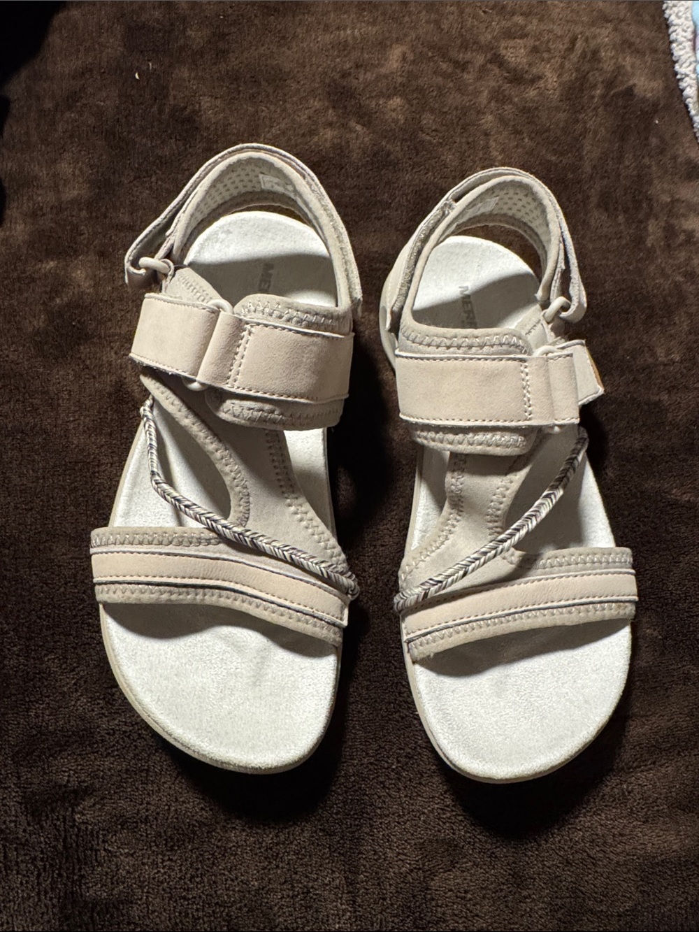 Ladies MERRELL LIGHT GRAY SANDALS